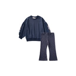 طقم سويتشيرت وبنطال ليجنز بناتي 2-10 سنوات - كحلي Girls' Sweatshirt and Leggings Set 2-10 Years - Navy Blue