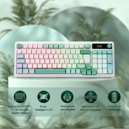 كيبورد ريد دراغون غالاتين برو K719 Redragon Galatin Pro K719 RGB Wireless Mechanical Keyboard
