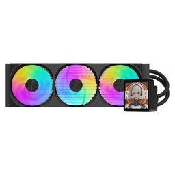 مبرد مائي للمعالج DarkFlash DV360S Max بحجم 360mm مع شاشة IPS، لون أسود مبرد مائي للمعالج DarkFlash DV360S Max بحجم 360mm مع شاشة IPS، لون أسود