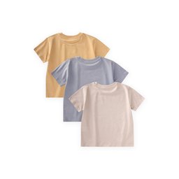 طقم تي شيرت رجالي 3 قطع للأولاد 2-10 سنوات - Kum Mavi Sundres Boys' T-Shirt Triple Set 2-10 Years - Kum Mavi Sundres