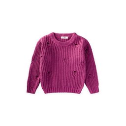 كنزة صوفية سيلانيك للأطفال 2-8 سنوات - أرجواني Selanik Knit Sweater for Kids 2-8 Years - Mauve
