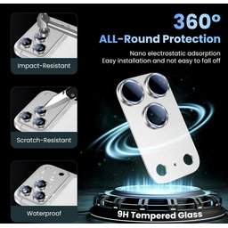 الاسم العربي: حماية عدسات كاميرا آيفون 18 برو ماكس iPhone 18 Pro Max Metal Camera Lens Protector