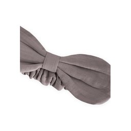 باندانا قطن الموسلين مرنة مع فيونكة - رمادي Muslin Elastic Bow Headband - Grey