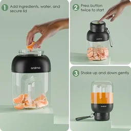 خلاط عصير Oraimo SmartBlender Cup بسعة 1 لتر – رمادي جرافيت Oraimo SmartBlender Cup 1L Juice Blender - Graphite Grey