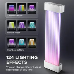 غطاء كيبل الطاقة آسيا هورس Aurora ARGB بمنفذ 24-Pin مع إضاءة RGB ووحدة تحكم وريموت – أبيض AsiaHorse Aurora 24Pin ARGB PSU Cover - WHITE (Controller + Remote)
