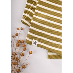 ليقنز أطفال مخطط مضلع أخضر (1-10 سنوات) Kids' Ribbed Striped Leggings Green (1-10 Years)