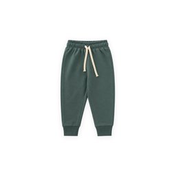 طقم رياضي Basic للأطفال 1-13 سنة - أخضر كاكي Basic Tracksuit for Kids 1-13 Years - Khaki Green