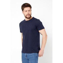 حزمة تي شيرت رجالي أساسي 5 قطع، قطن 100%، قصة عادية، ياقة دائرية - أسود Men's Multi-Color 100% Cotton T-Shirt Regular Fit Crew Neck 5-Pack Basic T-Shirts - Black
