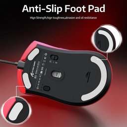 ماوس ألعاب أتاك شارك R1 فائق الخفة، لاسلكي ثلاثي الاتصال وقابل للشحن ATTACK SHARK R1 Tri-Mode Ultra-Lightweight Wireless Gaming Mouse