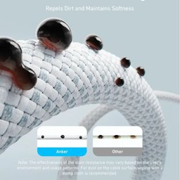 أنكر زولو كابل شحن سريع يو إس بي سي إلى يو إس بي سي بقدرة 240 واط بطول 1 متر Anker Zolo USB-C to USB-C 240W Fast Charging Cable 1m