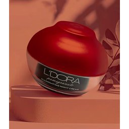 كريم الليل لتفتيح الوجه والرقبة بالرمان - لدورا L'DORA Pomegranate Illuminating Night Cream