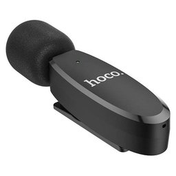 مايكروفون هوكو L15 لاسلكي مزدوج لتسجيل الصوت مع مستقبل Type-C وLightning HOCO L15 Dual-Mic Wireless Lavalier Microphone