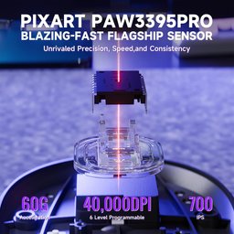 ماوس ألعاب أتاك شارك X8 برو فائق الخفة، لاسلكي ثلاثي الاتصال بدقة 40000 DPI ATTACK SHARK X8 PRO Tri-Mode Ultra-Lightweight Wireless Gaming Mouse