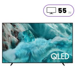 تلفزيون سامسونج Samsung بشاشة 55 بوصة بدقة 4K Ultra HD بتردد 60 Hz تلفاز ذكي Tizen QLED – أسود Samsung Q7F Television - 55 Inch - 4K Ultra HD - 60 Hz - Smart Tizen TV - QLED - Black
