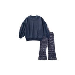 طقم سويتشيرت وبنطال ليجنز بناتي 2-10 سنوات - كحلي Girls' Sweatshirt and Leggings Set 2-10 Years - Navy Blue