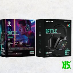 سماعة الألعاب اللاسلكية جرين ليون باتل مع ميكروفون وإضاءة آر جي بي Green Lion Battle Wireless Gaming Headphones with ENC Microphone & RGB