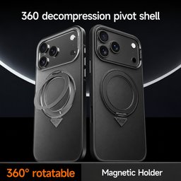 كفر آيفون 18 برو ماكس أكريليك من سيلادا مع ماك سيف ومسند دوّار iPhone 18 Pro Max SULADA Frosted MagSafe 360° Rotating Case