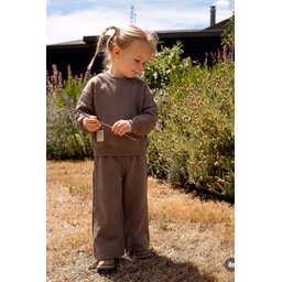 طقم سويت شيرت موسمي خفيف للأطفال 2-8 سنوات - لون فيزون Kids' Lightweight Seasonal Sweatshirt Set 2-8 Years - Vizon