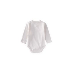 سالوبيت أطفال متقاطع 0-18 شهر - أبيض مائل للصفرة Crossover Baby Bodysuit 0-18 Months - Off-White