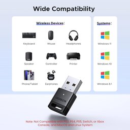 ادابتر بلوتوث UGREEN CM748 45134 USB Bluetooth 5.4 Adapter UGREEN CM748 45134 USB Bluetooth 5.4 Adapter