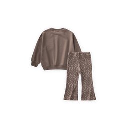 طقم سويت شيرت مع ليغنز للأطفال 2-10 سنوات - لون فيزون Kids' Sweatshirt and Leggings Set 2-10 Years - Vizon