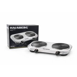 طباخ كهربائي مزدوج هاوسبيرج Hausberg – ستانلس ستيل Hausberg HB-545IN Double Electric Hot Plate - Stainless Steel