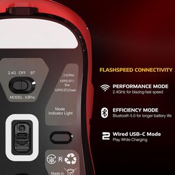 ماوس ألعاب أتاك شارك G3 PRO لاسلكي ثلاثي الاتصال مع قاعدة شحن مغناطيسية RGB ATTACK SHARK G3 PRO Tri-Mode Wireless Gaming Mouse with RGB Magnetic Charging Dock