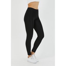 ليجنز نسائي بخصر عالٍ باللون الأسود من ميتاليك Mmetalic Women's Black High Waist Leggings
