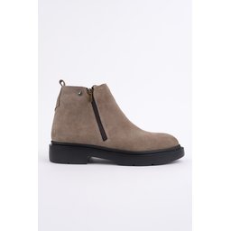 حذاء Muggo ASTRA رجالي شتوي كاجوال جلد طبيعي بسحاب مزدوج - رملي Muggo ASTRA Men's Genuine Leather Double Zipper Casual Winter Boots - Sand