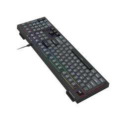 كيبورد ألعاب ريدراجون كروكس K518 RGB | مفاتيح غشائية هادئة، سلكي USB، إضاءة RGB، للألعاب والكتابة اليومية Redragon CRUX K518 RGB Wired Membrane Gaming Keyboard | Quiet Keys, USB Wired, RGB Backlighting, PC Gaming