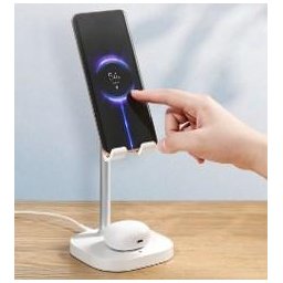 حامل سطح مكتب لاسلكي 2 في 1 من إم سي MC AUTO POWER OFF 36W USB-C TO LIGHTNING W BREATHING LIGHT LED DISPLAY CABLE 1.2M - BLACK