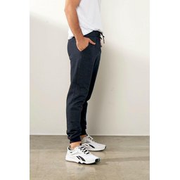 بنطلون رياضي جوغر رجالي بقصة سليم فيت مبطن بالصوف - كحلي Men's Navy Slim Fit Fleece Lined Jogger Sweatpants