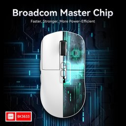 ماوس ألعاب أتاك شارك X6 فائق الخفة مع قاعدة شحن مغناطيسية وإضاءة RGB ATTACK SHARK X6 Tri-Mode Wireless Gaming Mouse with Magnetic Charging Dock