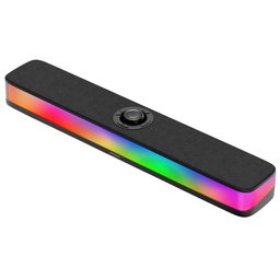 سماعة فيليبس مكتبية لاسلكية للكمبيوتر بقدرة 14 واط مع إضاءة RGB – أسود (SPA4000BK/00) Philips PC speakers SPA4000BK