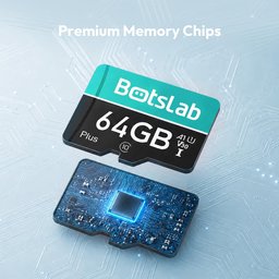 بطاقة ذاكرة بوتسلاب Micro SD بسعة 64GB مخصصة لكاميرات السيارات Dash Cam وتسجيل الفيديو المستمر BOTSLAB 64GB Micro SD Memory Card for Botslab Dash Cam Video Recording