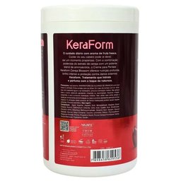 كريم تصفيف وتحديد الشعر زهر الكرز النباتي كيرافورم Keraform Cherry Blossom Vegan Leave-In Styling Cream