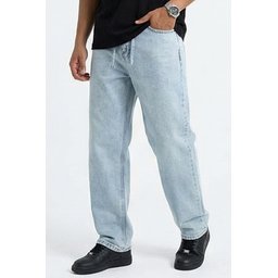 بنطلون جينز رجالي بقصة مريحة Baggy 30075 - أزرق Men's Relaxed Fit Baggy Jeans 30075 - Blue