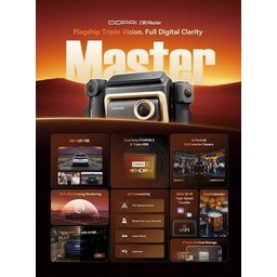 DDPAI Z90 Master داش كام سياره 3 كامره / 3CH DDPAI Z90 Master داش كام سياره 3 كامره / 3CH