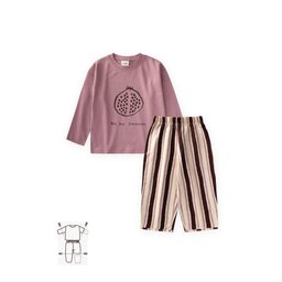 طقم أطفال موسمي مطبوع - ليلك (2-10 سنوات) Printed Seasonal Kids' Set - Lilac (2-10 Years)