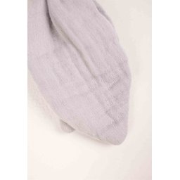 عضاضة أسنان قماش الموسلين والخشب الطبيعي - رمادي Wooden Muslin Fabric Teether - Grey