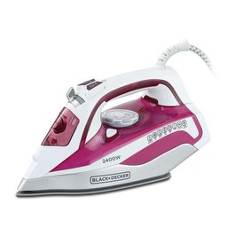 مكواة بخار من بلاك+ديكر X2400-B5 ذو قاعدة سيراميكية 2400واط Black&Decker X2400-B5 2400W STEAM IRON WITH CERAMIC SOLEPLATE