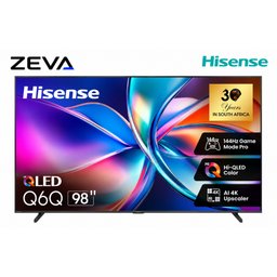شاشة هايسنس 98 إنش QLED 4K ذكية مع معدل تحديث 144Hz وتقنية Dolby Vision Hisense 98-Inch QLED 4K Smart TV with 144Hz Refresh Rate and Dolby Vision