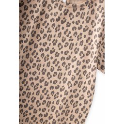 طقم بيجامة أطفال بناتي منقوش بيج - 2-9 سنوات Kids' Patterned Pajama Set for Girls - Beige - Ages 2-9