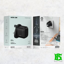 شاحن جداري غان سريع جرين ليون نيكسيو بقوة 45 واط بمنفذ تايب سي Green Lion Nexio Single Port GaN Wall Charger USB-C PD 45W