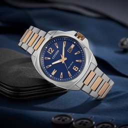 ساعة يدوية سيتيزن  ذهبي + فضي Citizen wristwatch
