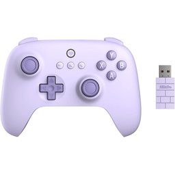 يد تحكم ألعاب 8BitDo Ultimate C اللاسلكية بتردد 2.4GHz للكمبيوتر وأندرويد وSteam Deck وRaspberry Pi، لون بنفسجي ليلكي 8BitDo Ultimate C 2.4G Wireless Controller for Windows PC, Android, Steam Deck & Raspberry Pi (Lilac Purple)