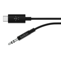 كابل صوت 3.5 ملم مع موصل يو إس بي-سي RockStar 3.5mm Audio Cable with USB-C Connector