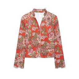 بليزر أنيق بنقشة الزهور الكلاسيكية Zara Style Blazer