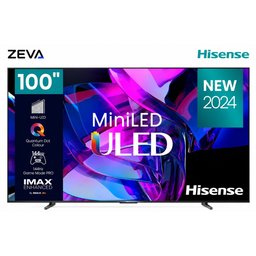 شاشة هايسنس 100 إنش Mini-LED ULED 4K ذكية مع معدل تحديث 144Hz وتقنية Dolby Vision Hisense 100-Inch Mini-LED ULED 4K Smart TV with 144Hz Refresh Rate and Dolby Vision
