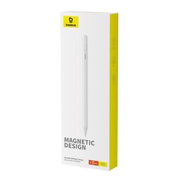 قلم Baseus Smooth Writing 3 النشط اللاسلكي (يدعم الشحن السلكي) Baseus Smooth Writing III 3-in-1 Passive Stylus Non-magnetic Version Moon White